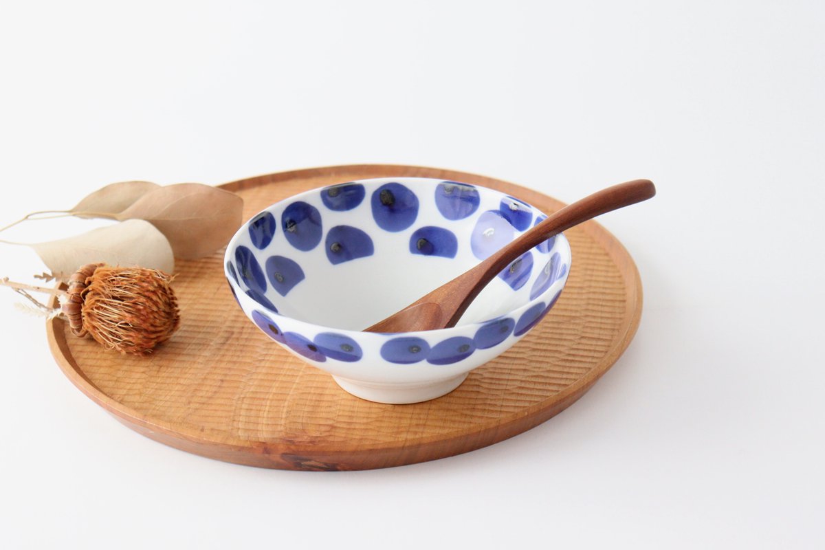 Small Bowl Blue Dots | Kobachi Hasami Ware
