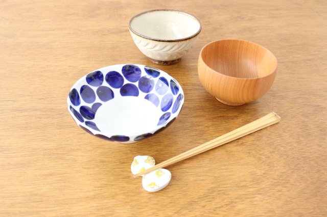 Small Bowl Blue Dots | Kobachi Hasami Ware