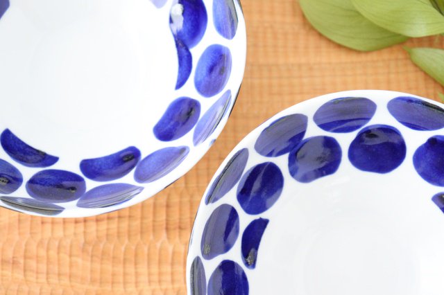 Small Bowl Blue Dots | Kobachi Hasami Ware