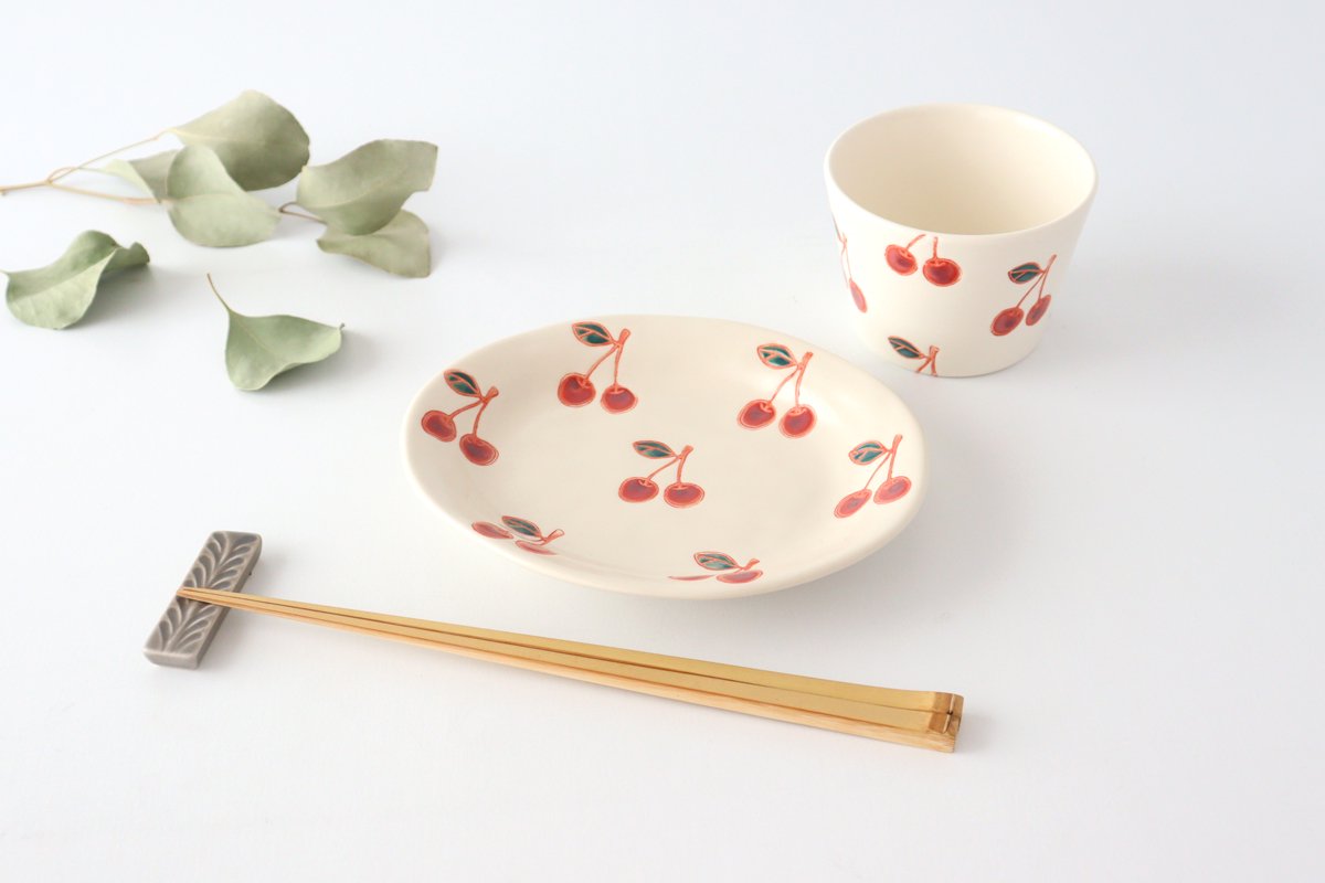 Oval Plate Cherry | Hasami Ware