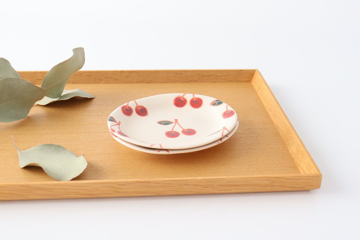 Oval Small Plate Cherry | Hasami Ware
