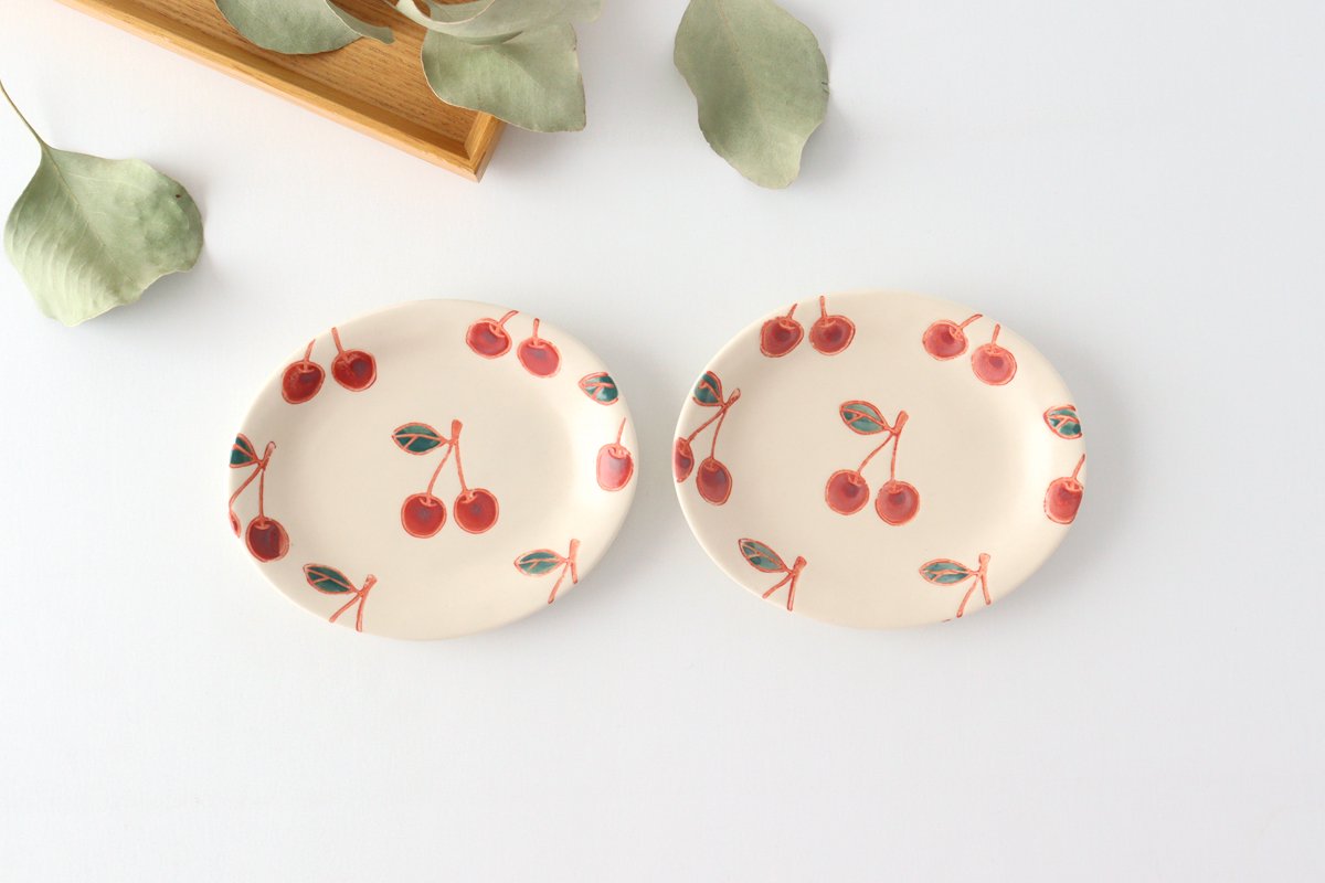 Oval Small Plate Cherry | Hasami Ware