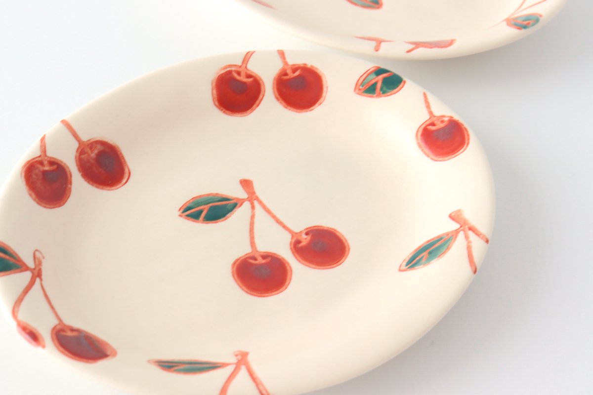 Oval Small Plate Cherry | Hasami Ware
