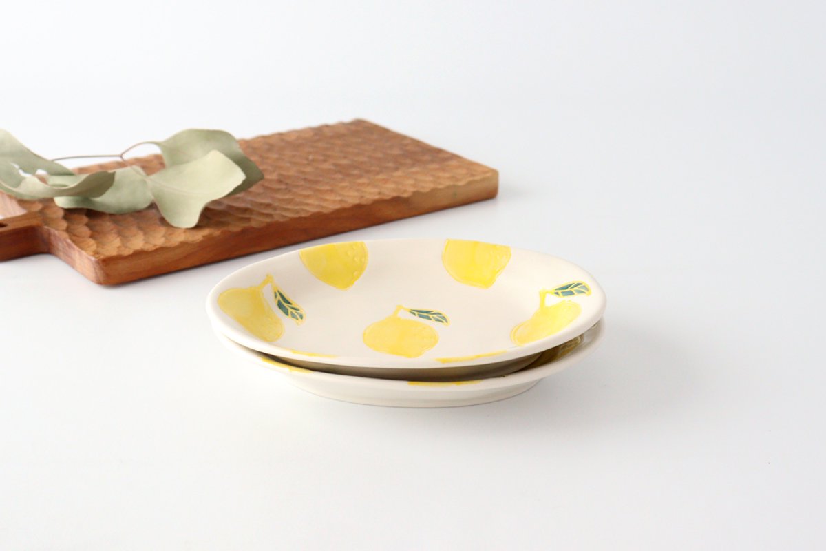 Oval Plate Lemon | Hasami Ware
