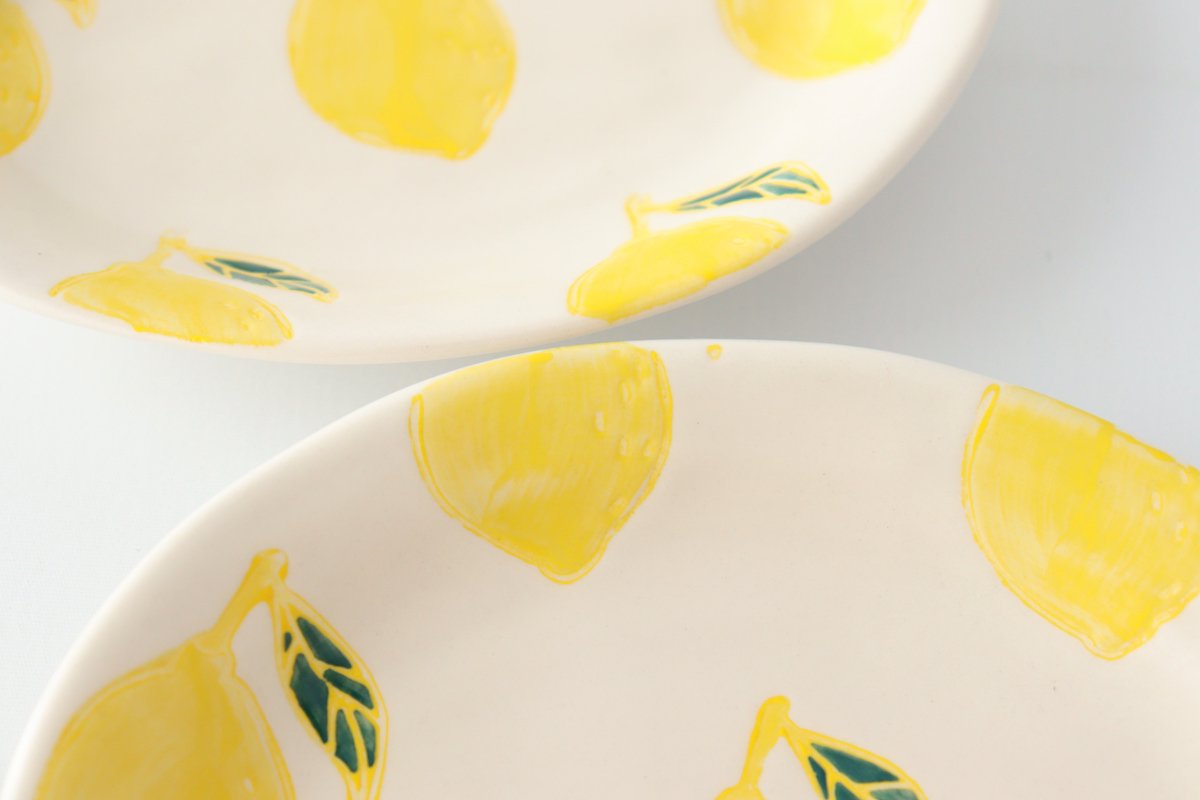 Oval Plate Lemon | Hasami Ware