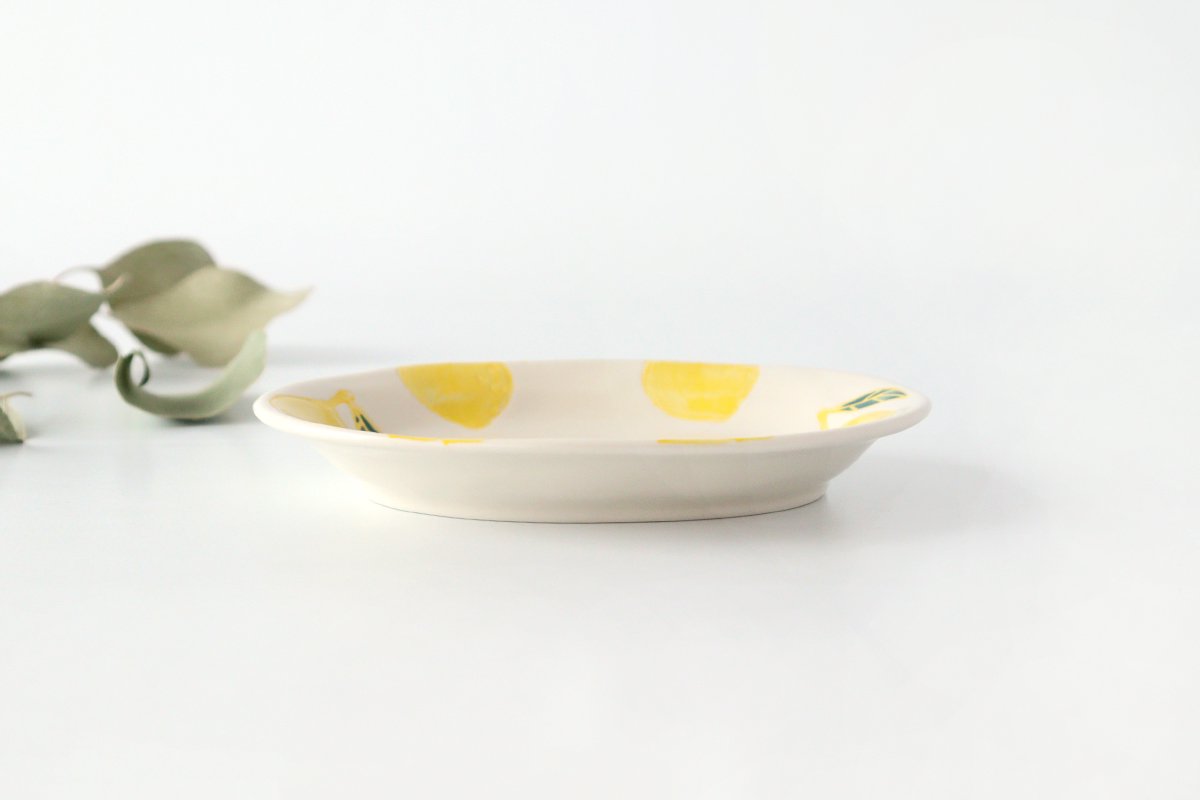 Oval Plate Lemon | Hasami Ware