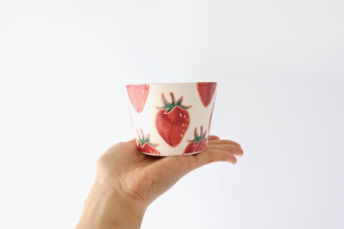 Small Bowl Strawberry | Kobachi Hasami Ware