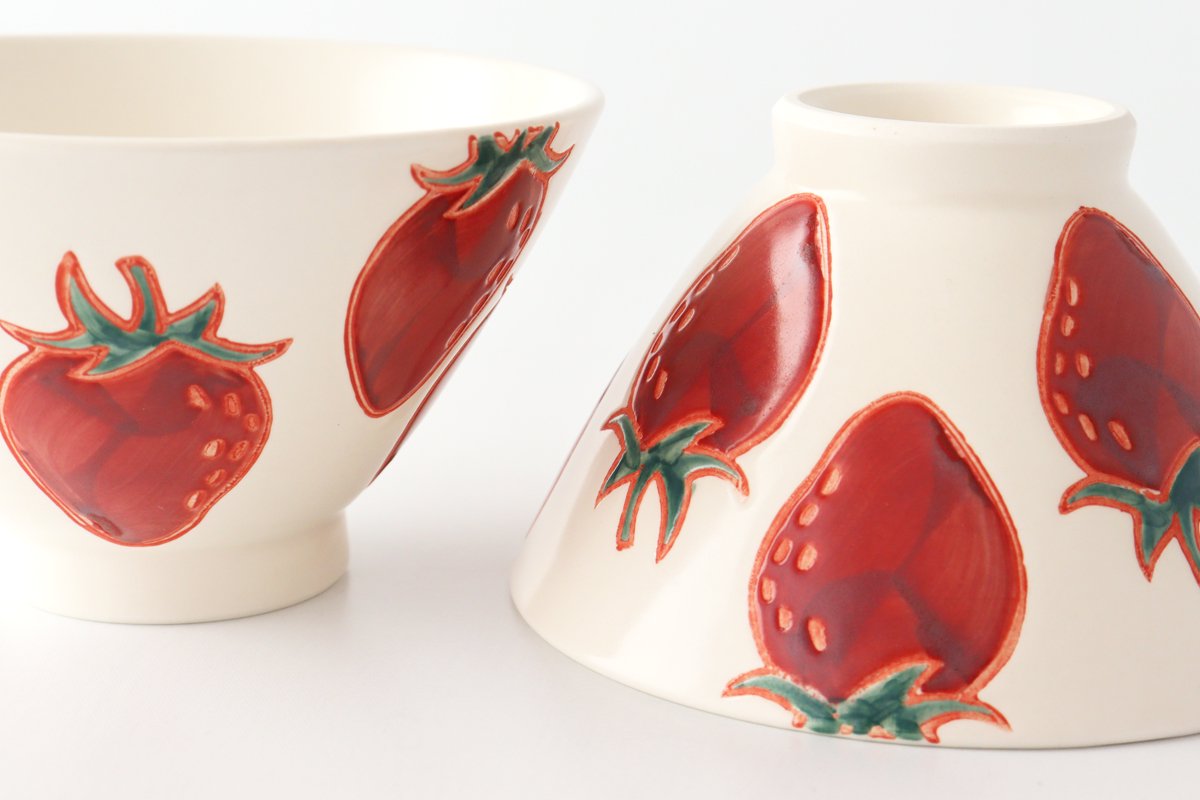 Rice Bowl Strawberry | Hasami Ware