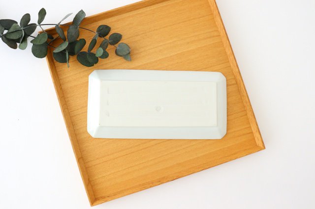 Rectangle Plate Blue Flower | Sushi Plate Hasami Ware-Detail2