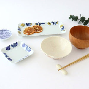 Rectangle Plate Yellow Flower | Sushi Plate Hasami Ware-Detail11