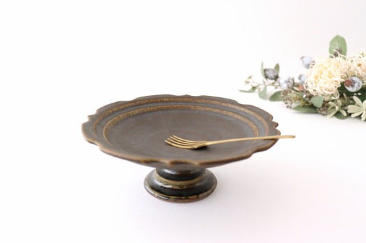 Furutani Seitosho Compote Footed Plate Rust L-TOP