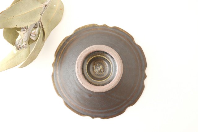 Furutani Seitosho Compote Footed Plate Rust L