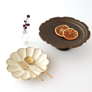 Furutani Seitosho Compote Footed Plate Rust L-Detail11