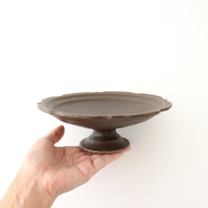 Furutani Seitosho Compote Footed Plate Rust L-Detail4
