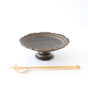 Furutani Seitosho Compote Footed Plate Rust L-Detail5