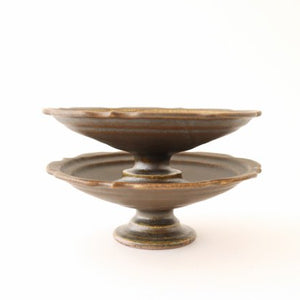 Furutani Seitosho Compote Footed Plate Rust L-Detail6