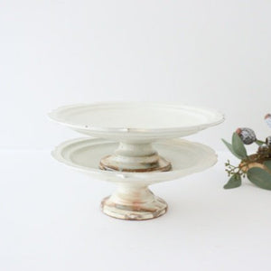 Furutani Seitosho Compote Footed Plate White L-Detail2