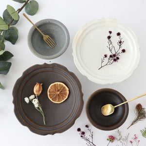 Furutani Seitosho Compote Footed Plate White L-Detail14