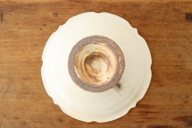 Furutani Seitosho Compote Footed Plate White L