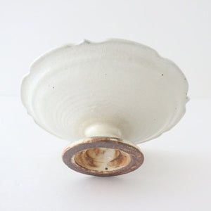 Furutani Seitosho Compote Footed Plate White L-Detail4