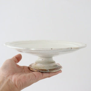 Furutani Seitosho Compote Footed Plate White L-Detail5