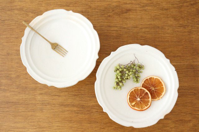 Furutani Seitosho Compote Footed Plate White L