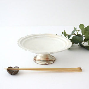 Furutani Seitosho Compote Footed Plate White L-Detail10