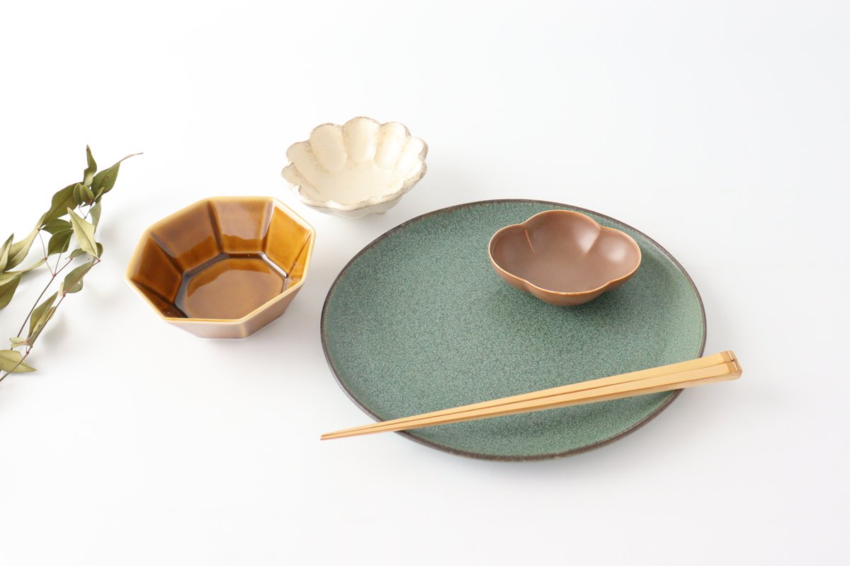 kei Large Plate Green | Mino Ware