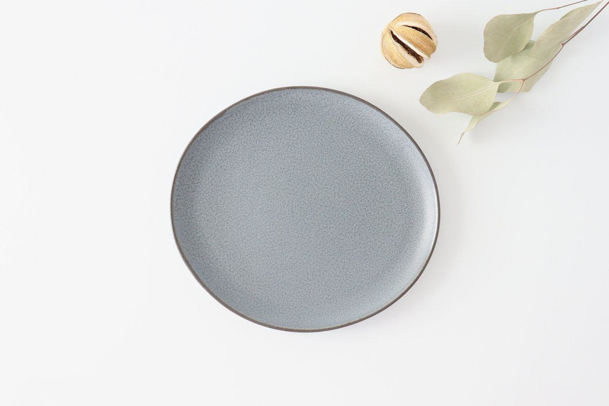 kei Large Plate Gray | Mino Ware