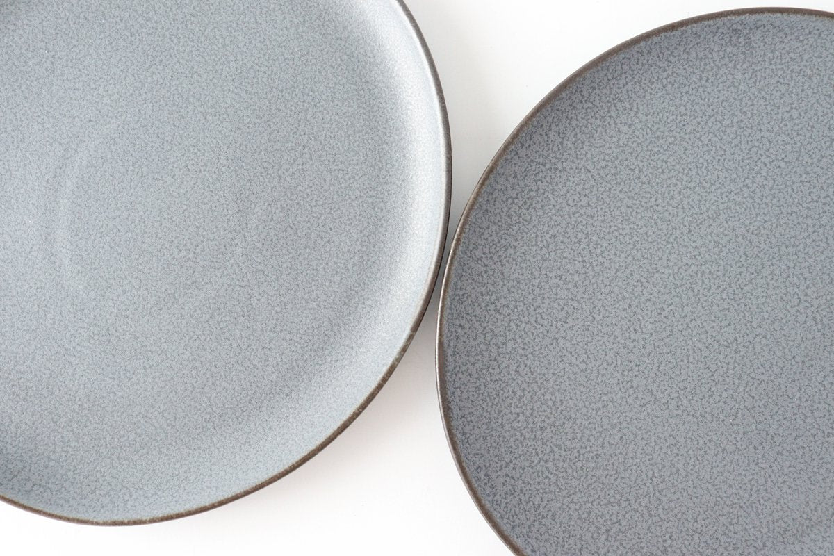 kei Large Plate Gray | Mino Ware