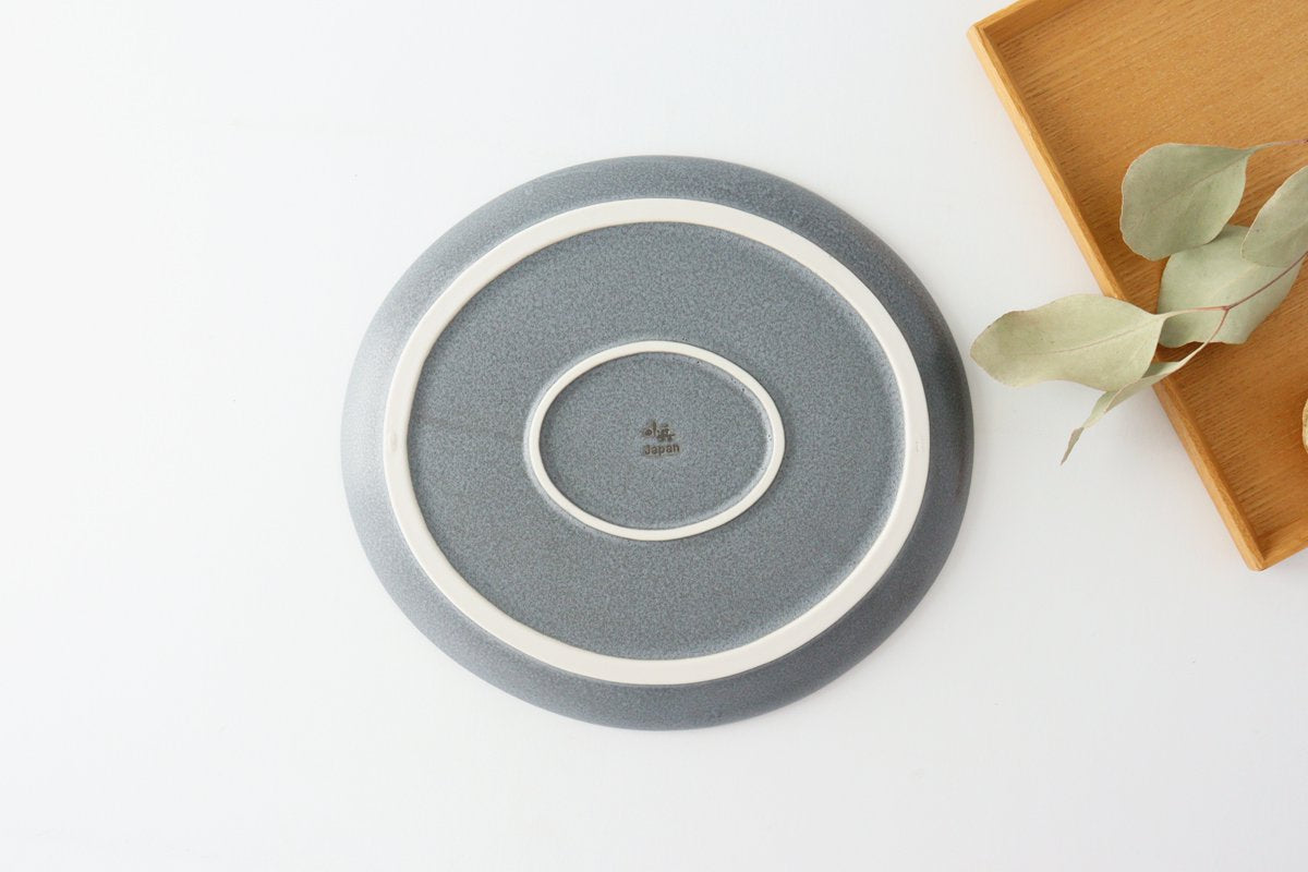 kei Large Plate Gray | Mino Ware