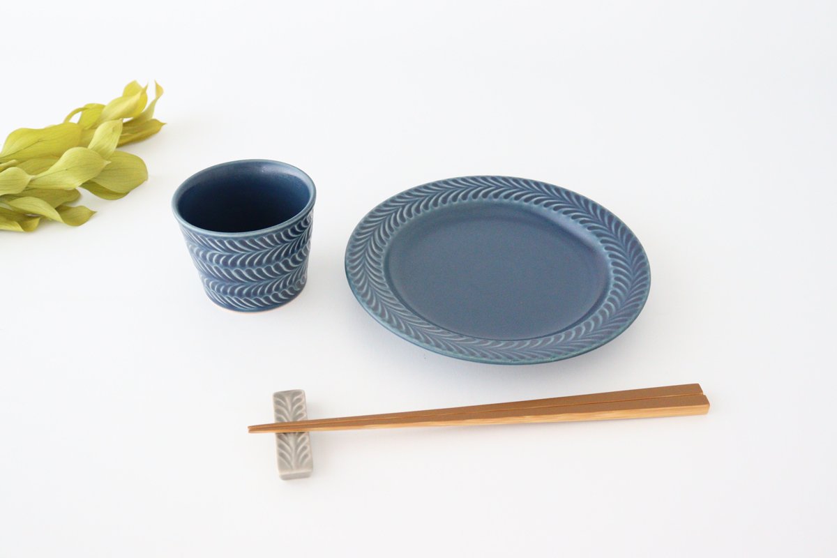 Cup denim pottery rosemary Hasami ware