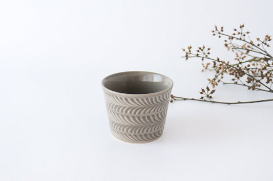 Cup Gray Pottery Rosemary Hasami Ware-TOP