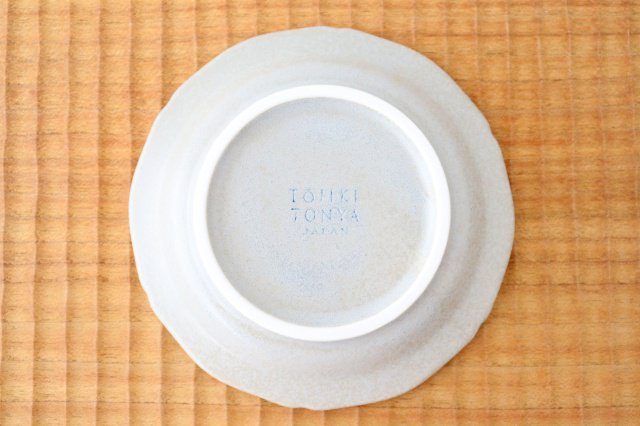 Line Small Plate Gray Porcelain Mino Ware