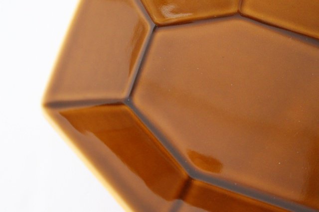 Yasumi Oval Plate Brown Porcelain Mino Ware