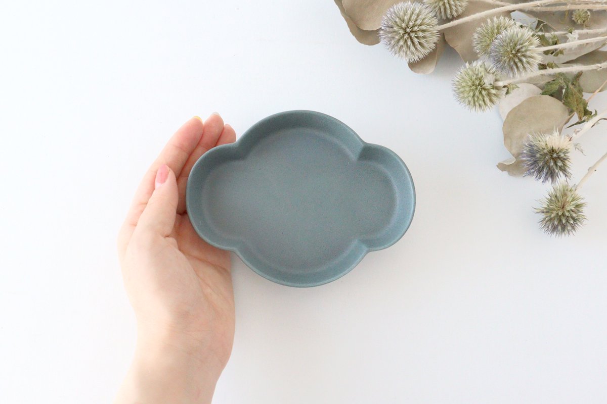 Oval Small Plate Blue | Mino Ware