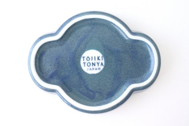Oval Small Plate Blue | Mino Ware