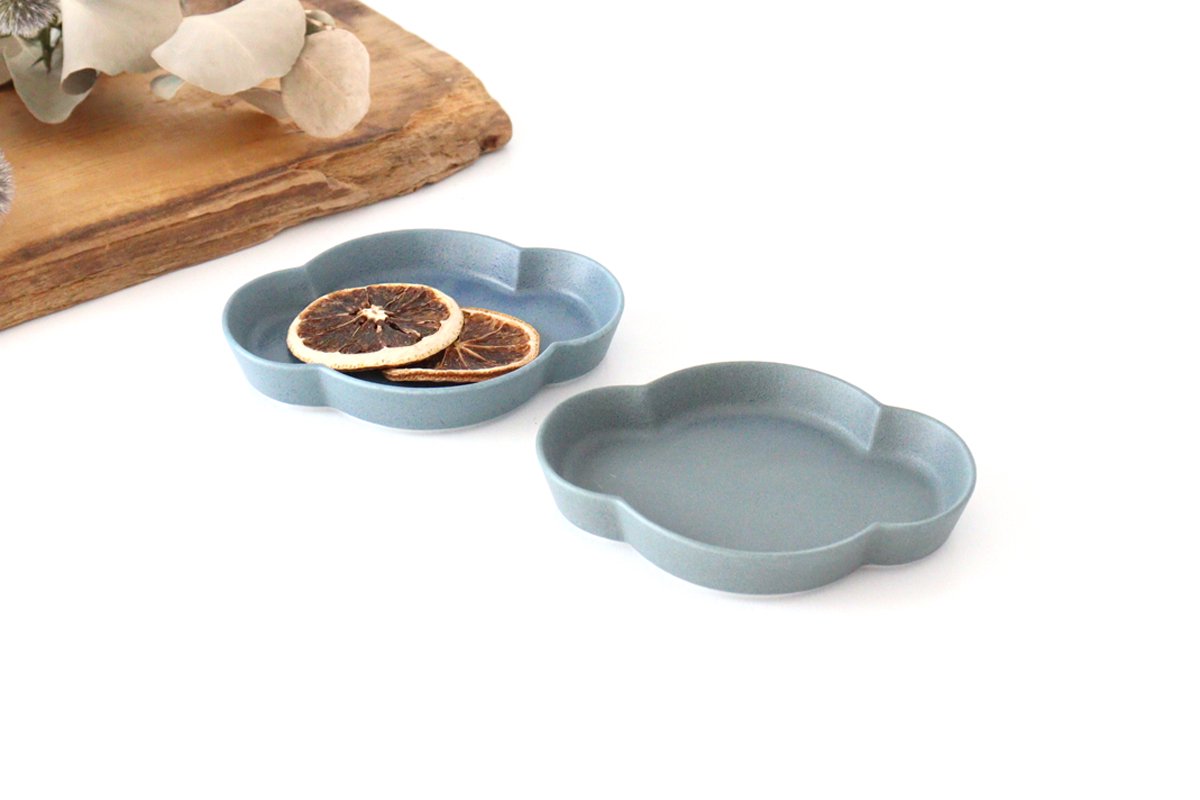 Oval Small Plate Blue | Mino Ware