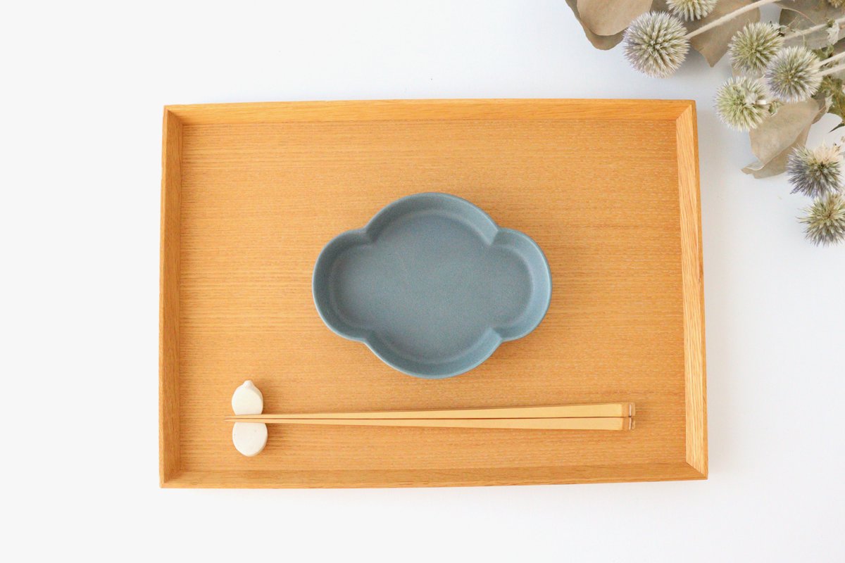 Oval Small Plate Blue | Mino Ware