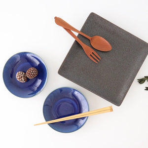 Square Plate Black 21cm/8.3in | Sushi Plate Mino Ware-Detail9