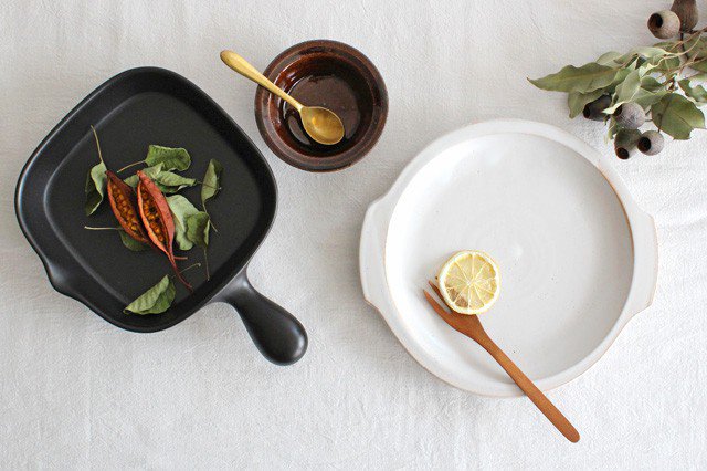 One-handed Porridge Pot Brown | Donabe Iga Ware