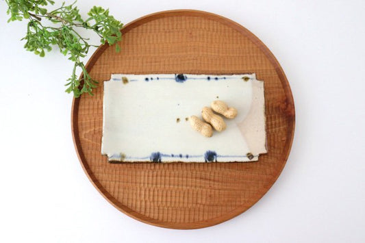 Minami Kiln Rectangle Plate Annan | Sushi Plate Mino Ware-TOP