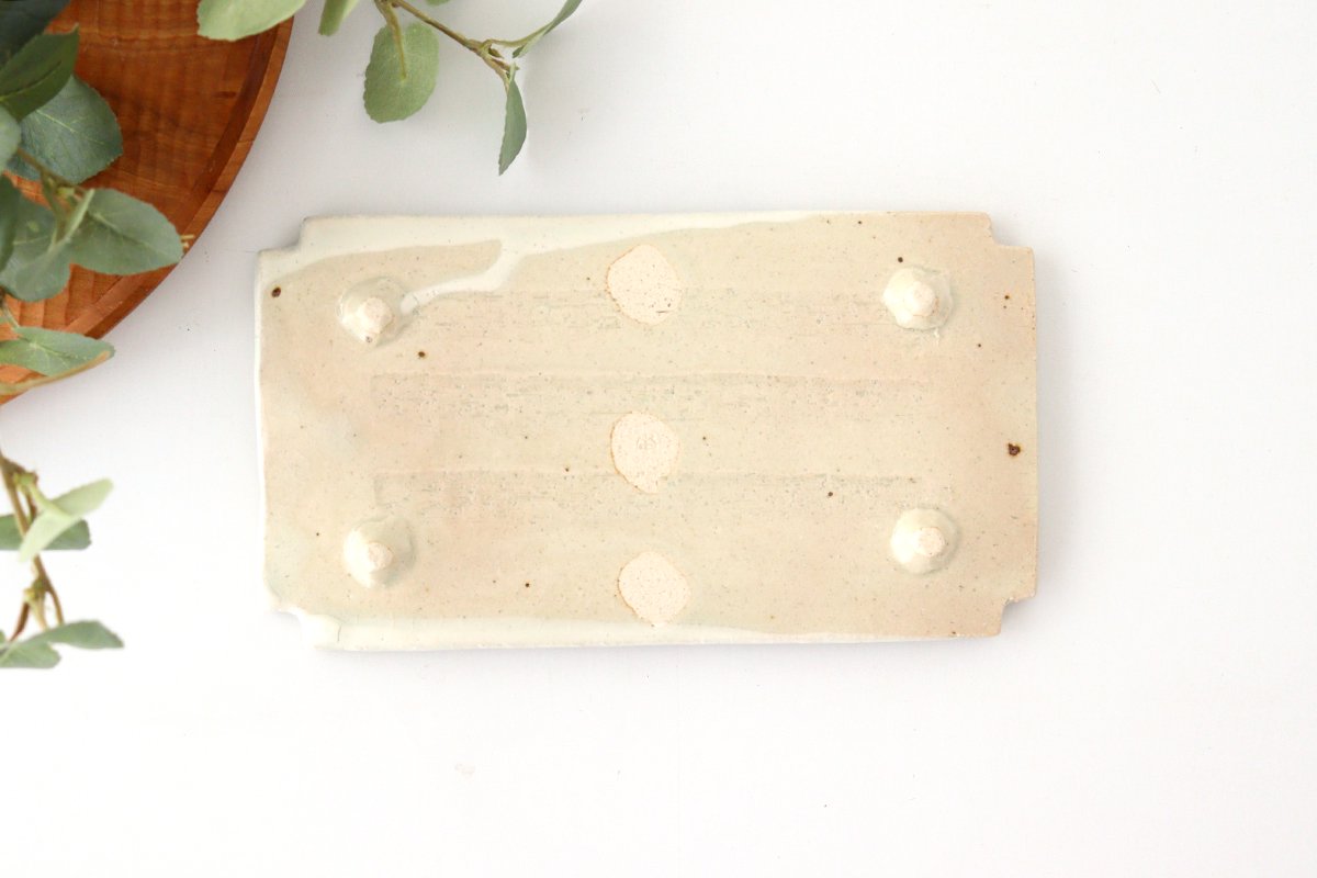 Minami Kiln Rectangle Plate Annan | Sushi Plate Mino Ware