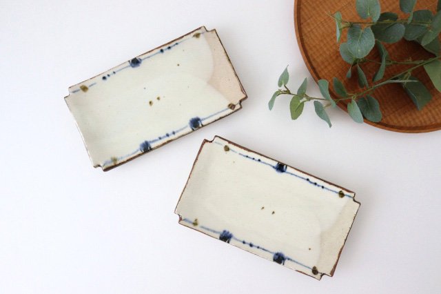 Minami Kiln Rectangle Plate Annan | Sushi Plate Mino Ware