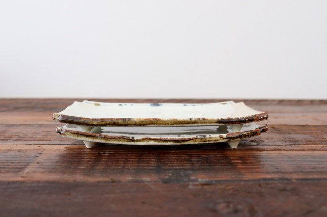Minami Kiln Rectangle Plate Annan | Sushi Plate Mino Ware