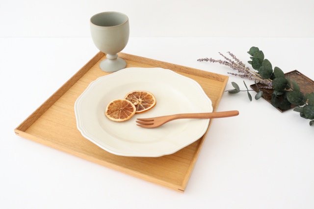 calme Flower Shaped Plate Yuzuhada Shino | Hasami Ware