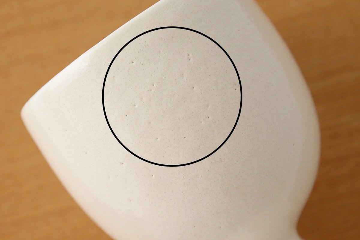 calme Wine Cup Yuzuhada Shino | Hasami Ware
