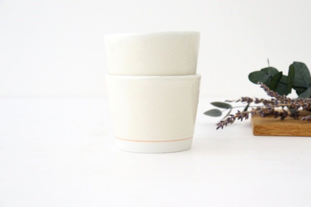 calm Free Cup Yuzuhada Shino | Soba Choko Hasami Ware