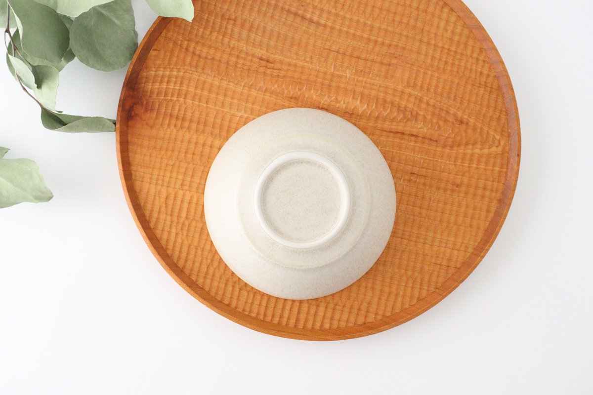 Round Small Bowl Silver White | Kobachi Mino Ware