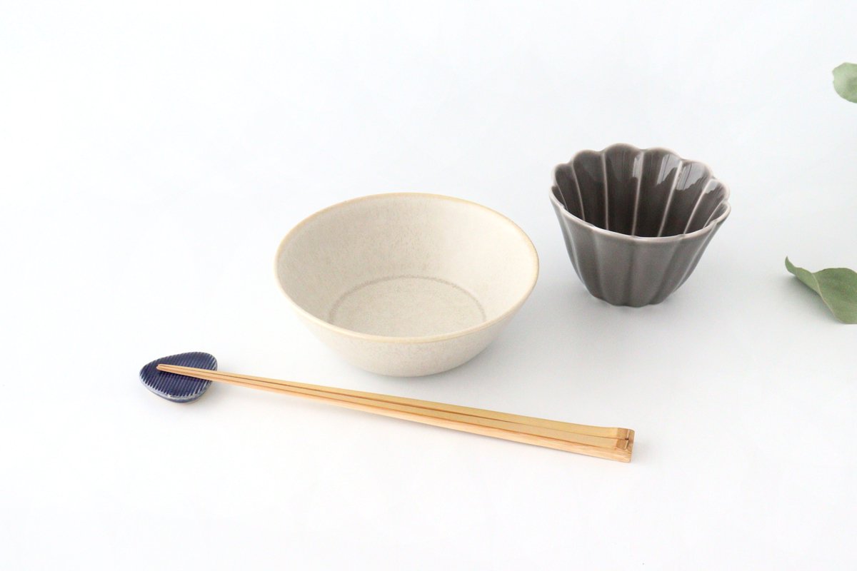 Round Small Bowl Silver White | Kobachi Mino Ware